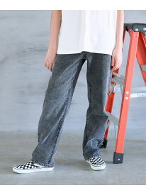 ヒンヤリデニムパンツ/AND YUA ANY/106435 GLOBAL WORK グローバルワーク パンツ ジーンズ・デニムパンツ ブラック ブルー[Rakuten Fashion]