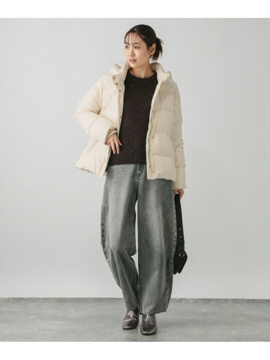 楽天市場】【SALE／70%OFF】ウツクシルエット撥水ダウンフードブルゾン 