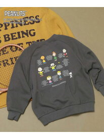 PEANUTS/スウェット/キッズ/593417 GLOBAL WORK グローバルワーク トップス スウェット・トレーナー ブルー グレー ブラック[Rakuten Fashion]