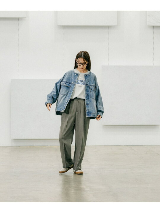 楽天市場】【SALE／70%OFF】軽やかGOODデニムノーカラージャケット 