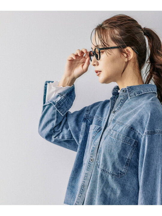 楽天市場】【SALE／70%OFF】GOODデニムクロップドシャツ/115551 GLOBAL 