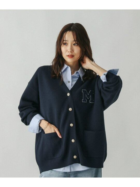 楽天市場】【SALE／60%OFF】スウェットライクロゴVネックカーディガン 
