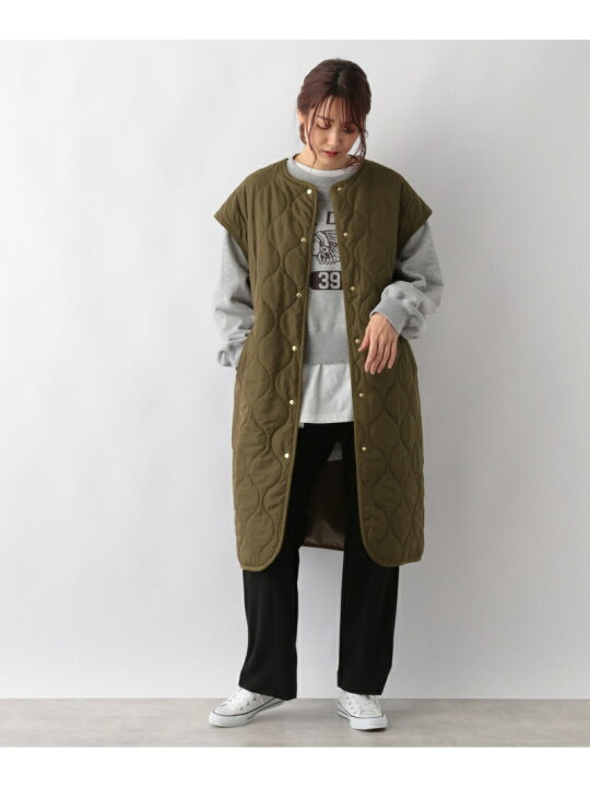 楽天市場】【SALE／50%OFF】(W)キルティングロングベスト GLOBAL WORK 