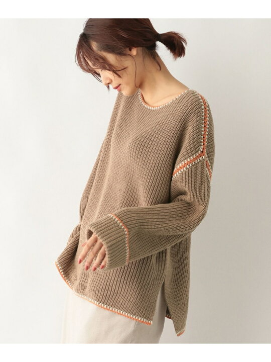 楽天市場】【SALE／50%OFF】(W)ハイショクステッチニットPO GLOBAL  