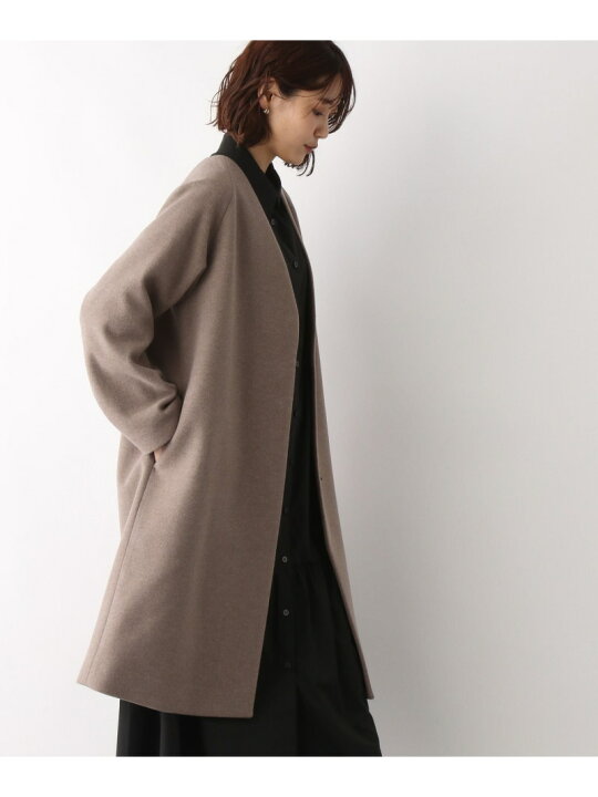 楽天市場】【SALE／60%OFF】軽やかストレッチノーカラーコート GLOBAL 