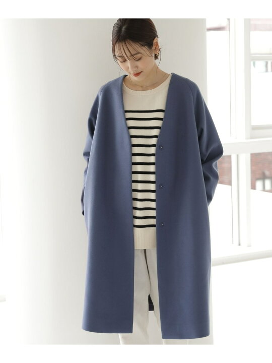 楽天市場】【SALE／60%OFF】軽やかストレッチノーカラーコート GLOBAL  