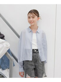 【SALE／50%OFF】イージーDRYシアーシャツ長袖/キッズ/576644 GLOBAL WORK グローバルワーク トップス シャツ・ブラウス グリーン ピンク ホワイト ブルー【RBA_E】[Rakuten Fashion]