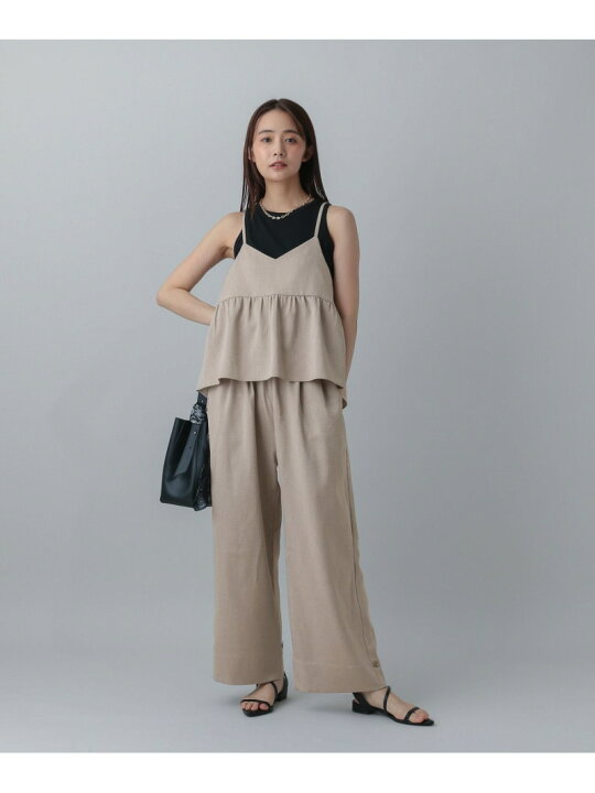楽天市場】【SALE／50%OFF】MATINEE LINE/リネンライクフリルサロペ 