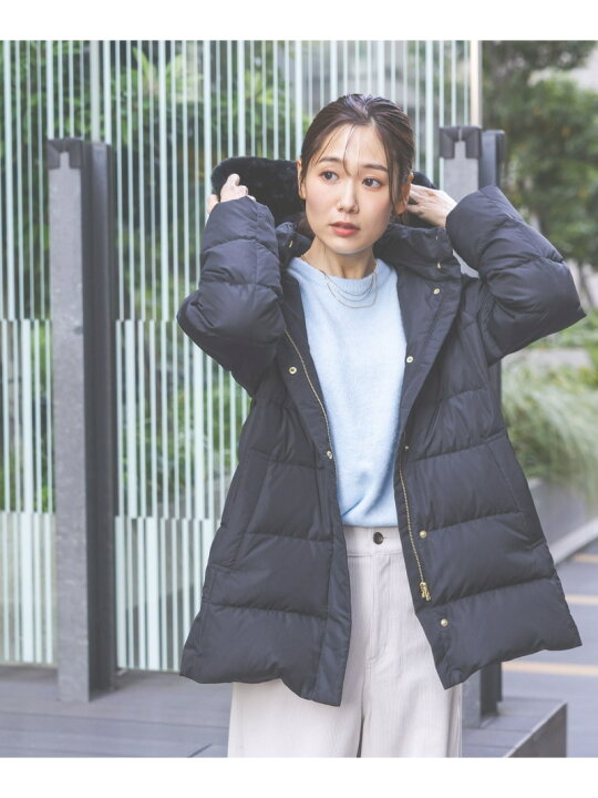 楽天市場】【SALE／50%OFF】ウツクシルエット撥水ダウンコート/497165 