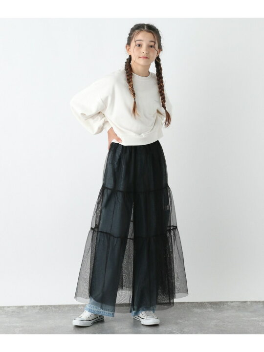 楽天市場】【SALE／50%OFF】チュールロングスカート/キッズ/140556  