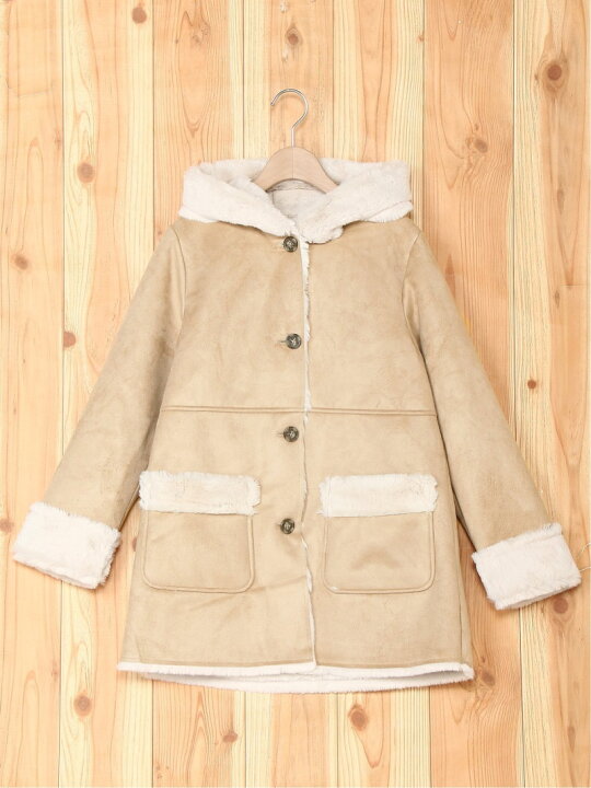 楽天市場 Rakuten Fashion K フワフワムートンコート Jr Global Work グローバルワーク コート ジャケット キッズアウター ベージュ グレー 送料無料 Global Work グローバルワーク