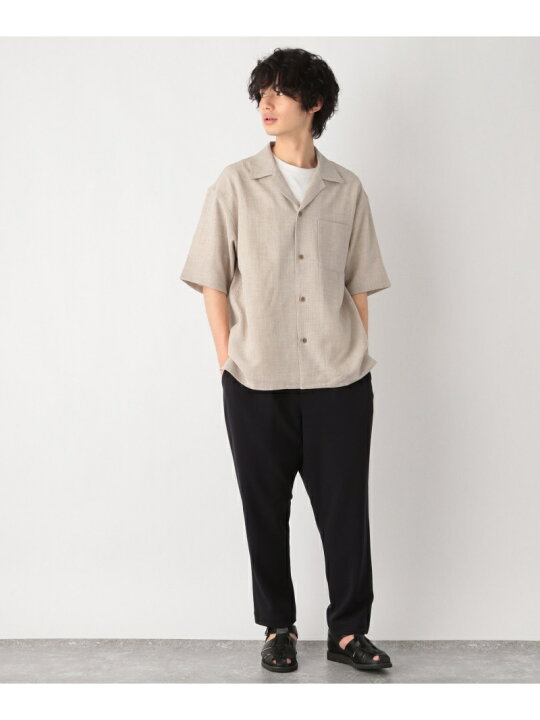 楽天市場 Sale 28 Off M スズリラシャツ Global Work グローバルワーク シャツ ブラウス 半袖シャツ ブラウン グレー ベージュ Rba E Rakuten Fashion Global Work グローバルワーク