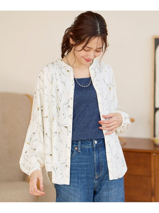 楽天市場】【SALE／50%OFF】さらさらリラックスプリントブラウス 