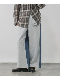 スウェットデニムドッキングパンツ/1054590 GLOBAL WORK グローバルワーク パンツ ジャージ・スウェットパンツ ブルー ブラック【送料無料】[Rakuten Fashion]