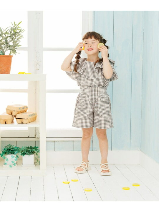楽天市場】【SALE／40%OFF】リネンライクフリルブラウス/100-120cm展開 