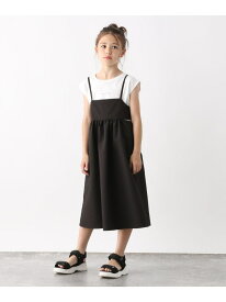 イージーケアキャミワンピース/キッズ/990491 GLOBAL WORK グローバルワーク ワンピース・ドレス ワンピース ブラック[Rakuten Fashion]