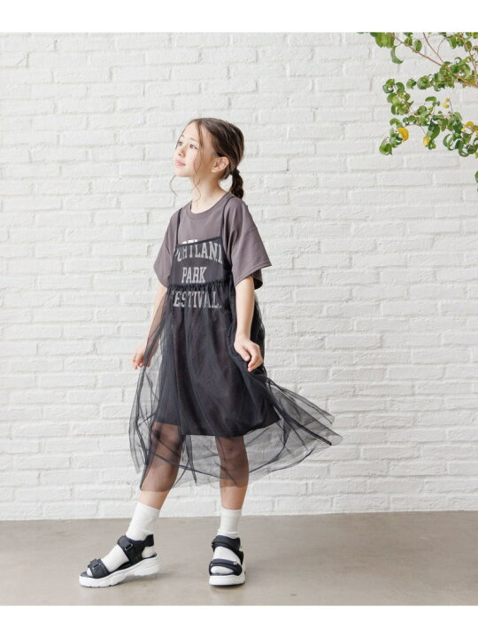楽天市場】【SALE／37%OFF】チュールキャミセットTEEワンピース/キッズ  