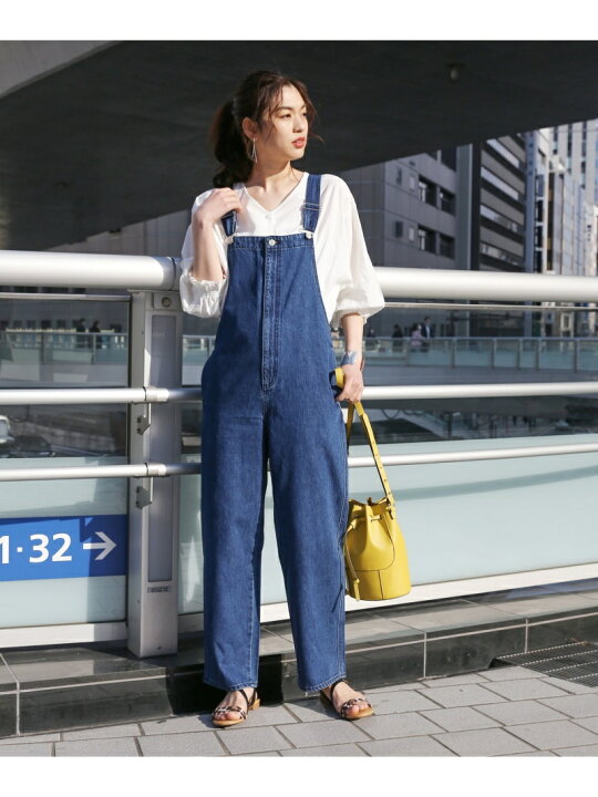 楽天市場】【SALE／36%OFF】(W)デニム/カラーオーバーオール GLOBAL 