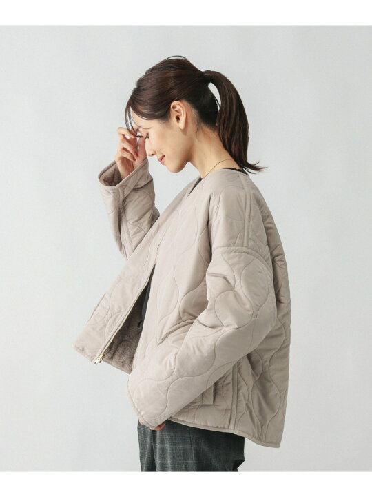 楽天市場】【SALE／20%OFF】リバーシブルファーキルトブルゾン/494074 