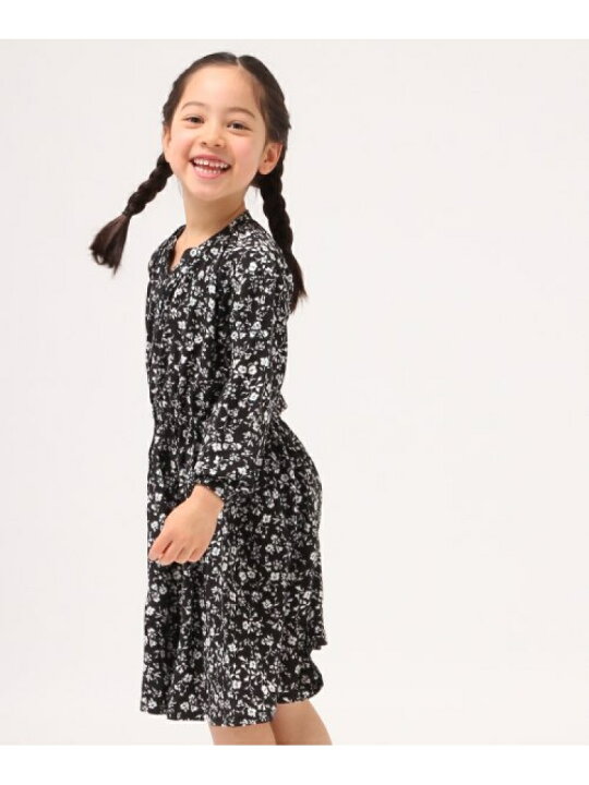 楽天市場 Sale 55 Off K サラサラハナガラワンピ Ls Global Work グローバルワーク ワンピース キッズワンピース ブラック ブルー Rba E Rakuten Fashion Global Work グローバルワーク