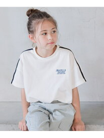 ヘビロッTEEワイドショート/キッズ/123963 GLOBAL WORK グローバルワーク トップス カットソー・Tシャツ ホワイト ブラック グレー[Rakuten Fashion]