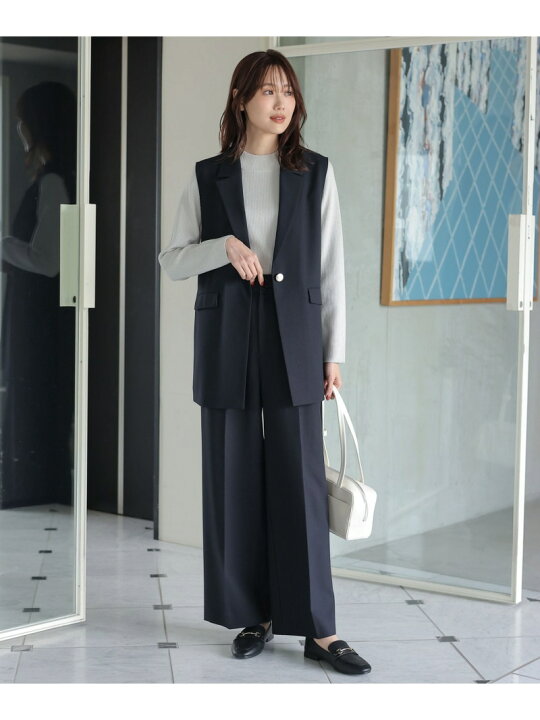楽天市場】【SALE／30%OFF】お手入れらくらくSET UPワイドパンツ 
