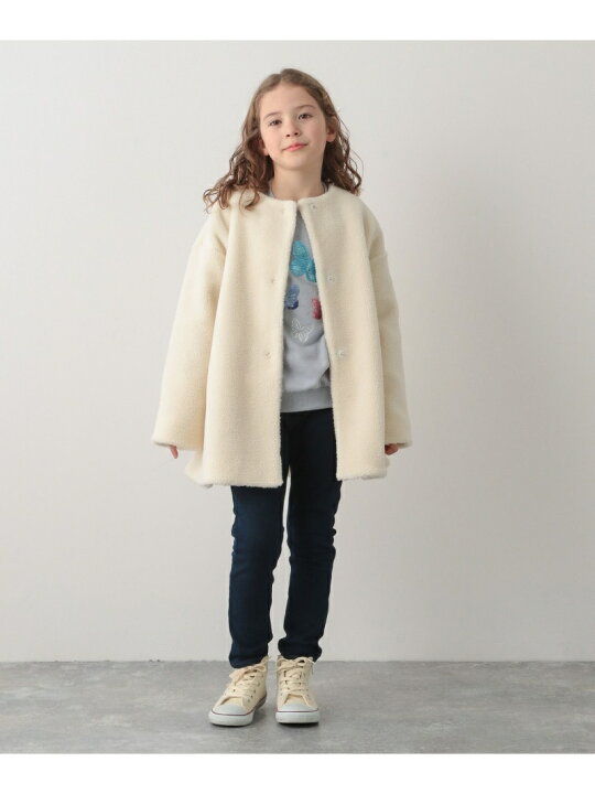 楽天市場】【SALE／50%OFF】.フワモコボアノーカラーコート/キッズ 