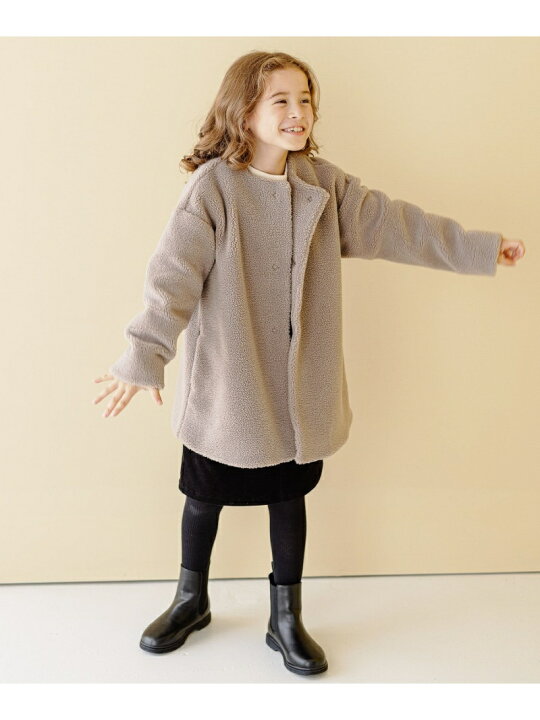 楽天市場】【SALE／50%OFF】.フワモコボアノーカラーコート/キッズ 
