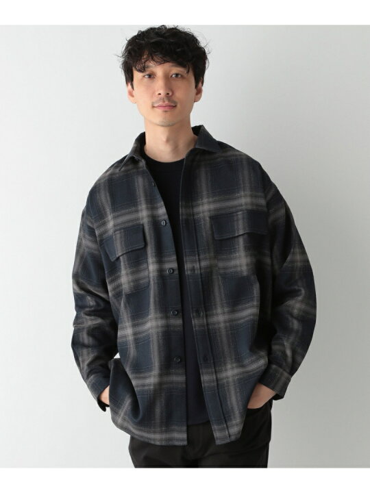 楽天市場】【SALE／60%OFF】(M)チェックツイルCPOシャツ GLOBAL WORK 