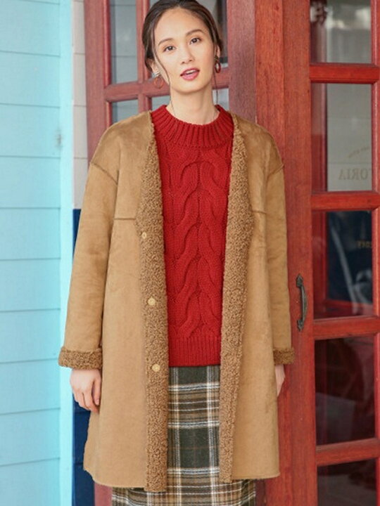 楽天市場】【SALE／64%OFF】(W)リバーシブルムートンコート GLOBAL 
