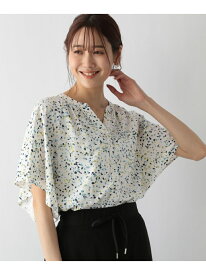 【SALE／60%OFF】(W)サラサラリラックスPRTBLSS GLOBAL WORK グローバルワーク トップス シャツ・ブラウス ホワイト ブラック グリーン ネイビー ベージュ【RBA_E】[Rakuten Fashion]