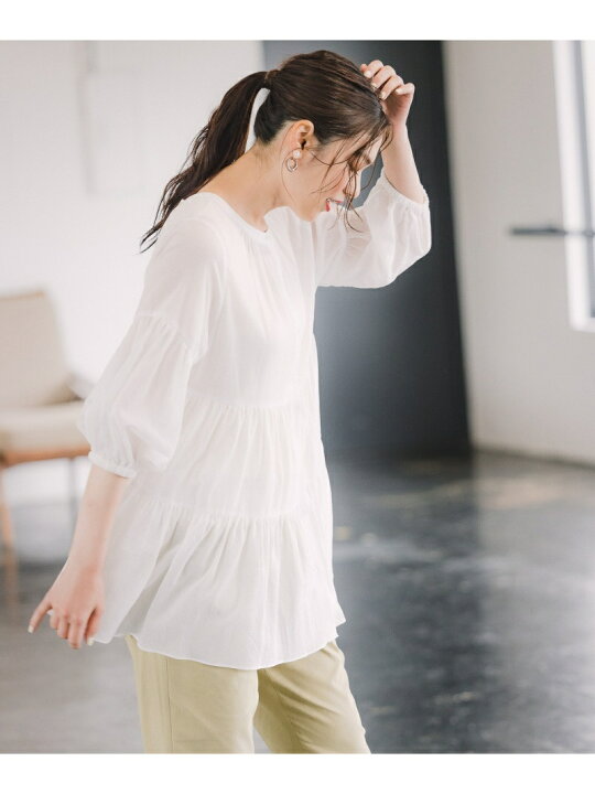 楽天市場】【SALE／70%OFF】(W)エアリーボイルティアードTU GLOBAL  