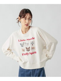 FF/スウェット/1068086 GLOBAL WORK グローバルワーク トップス カットソー・Tシャツ ブルー ピンク ホワイト ネイビー ブラック グレー【送料無料】[Rakuten Fashion]