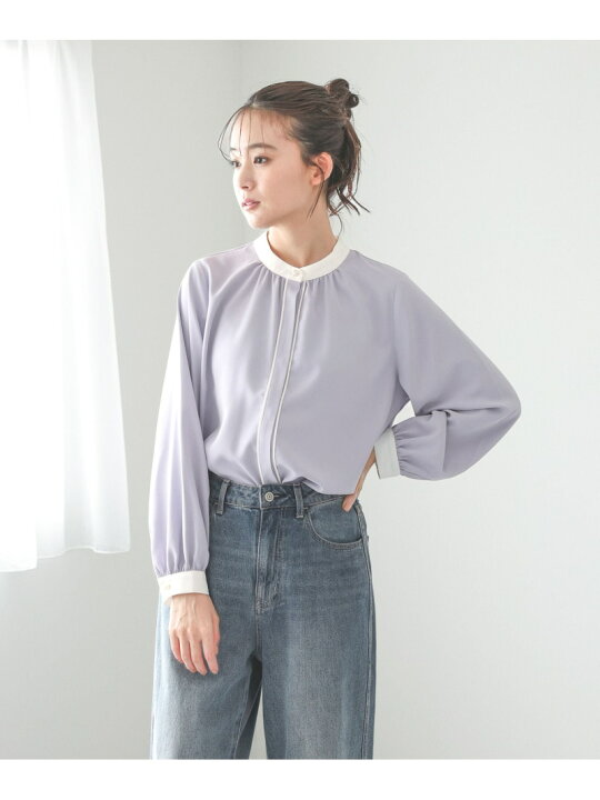 楽天市場】【SALE／30%OFF】お手入れラクラクパイピングブラウス 
