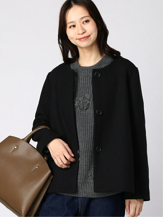楽天市場】【SALE／56%OFF】(W)メルトンノーカラーショートCT GLOBAL 