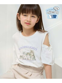 ヘビロッTEE肩あきモチーフ/キッズ/109523 GLOBAL WORK グローバルワーク トップス カットソー・Tシャツ[Rakuten Fashion]