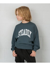 ヘビロテスウェットプリント長袖/キッズ/579709 GLOBAL WORK グローバルワーク トップス スウェット・トレーナー グレー グリーン ブルー ピンク ブラック[Rakuten Fashion]