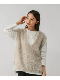【SALE／40%OFF】シャギーベスト*長袖セット/581162 GLOBAL WORK グローバルワーク トップス ベスト・ジレ グレー ブラウン【RBA_E】[Rakuten Fashion]
