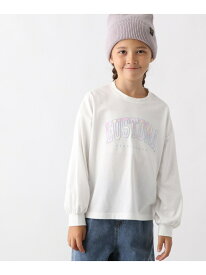 ヘビロッTEE/モチーフ長袖/キッズ/579701 GLOBAL WORK グローバルワーク トップス カットソー・Tシャツ パープル ホワイト ブルー グレー[Rakuten Fashion]