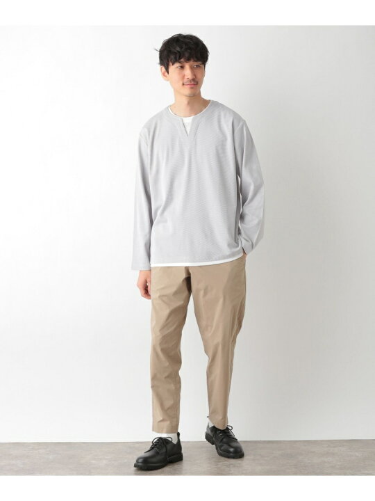 楽天市場 Sale 25 Off M キーネックレイヤードt Ls Global Work グローバルワーク カットソー Tシャツ ネイビー ベージュ グレー グリーン Rba E Rakuten Fashion Global Work グローバルワーク