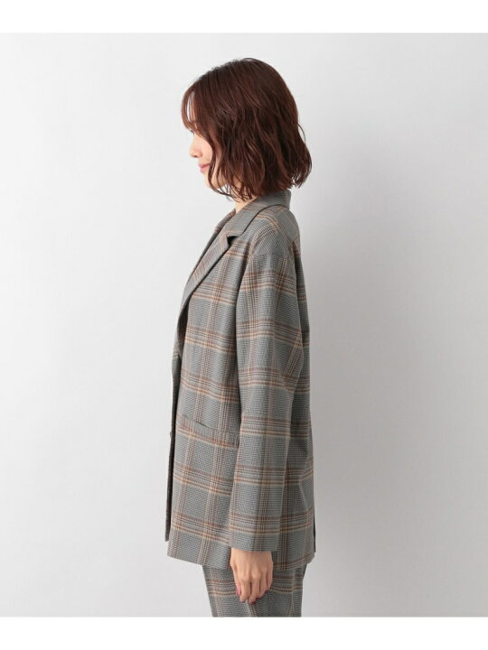 楽天市場】【SALE／50%OFF】(W)チェックテーラージャケット GLOBAL 