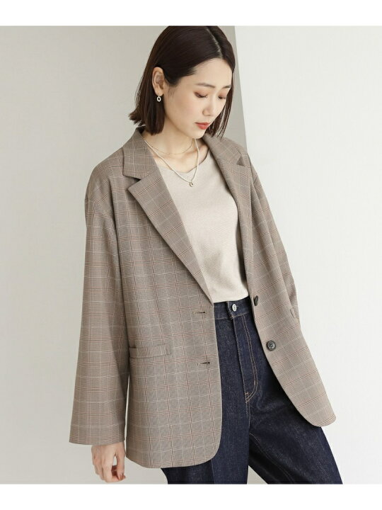 楽天市場】【SALE／50%OFF】(W)チェックテーラージャケット GLOBAL 
