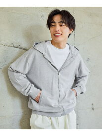 【SALE／50%OFF】スウェットライクニット/ZIPパーカー/601363 GLOBAL WORK グローバルワーク トップス ニット グレー ブラック【RBA_E】[Rakuten Fashion]