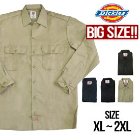 【大きいサイズ】Dickies ディッキーズ シャツ 574 長袖 ワークシャツ BIG SIZE L/S WORK SHIRT