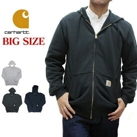 【大きいサイズ】カーハート Carhartt パーカー メンズ ジップパーカー K122 フルジップ ミッドウェイト 2L 3L