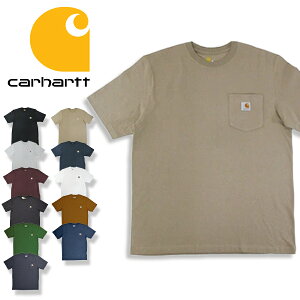 Carhartt �J�[�n�[�g T�V���c �����Y ����T�V���c ���[�N�E�F�A �傫���T�C�Y �|�P�b�g�t��T�V���c WORKWEAR POCKET S/S T-SHIRT K87