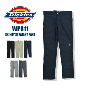 Dickies �f�B�b�L�[�Y 811 �X�L�j�[ WP811 �X�L�j�[ �X�g���[�g�p���c �_�u���j�[ ���[���C�Y���[�N�p���c Skinny Straight Pant �X�g���b�`�p���c �אg �����O�X30 �����O�X32