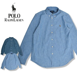 �|���E�����t���[���� POLO RALPH LAUREN �V���c �f�j���V���c ���� �V�����u���[�V���c �����|�C���g �|�j�[�h�J 703283 713843 ONE POINT PONY DENIM SHIRT CHAMBRAY SHIRT