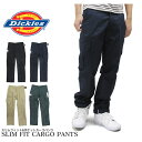 ディッキーズ Dickies カーゴパンツ WP594/A875E スリムフィット 6ポケット カーゴパンツ 細身 FLEX SLIM FIT STRAIGHT CARGO PANTS ストリート カジュアル ミリタリー アメカジ