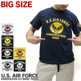 【大きいサイズ】U.S. AIR FORCE ユーエスエアフォース Tシャツ 半袖 RANDOLPH A.F.BASE TEXAS アメリカ軍 米軍 US AIR FOCE ミリタリー ALPHA アルファ ROTHCO ロスコ